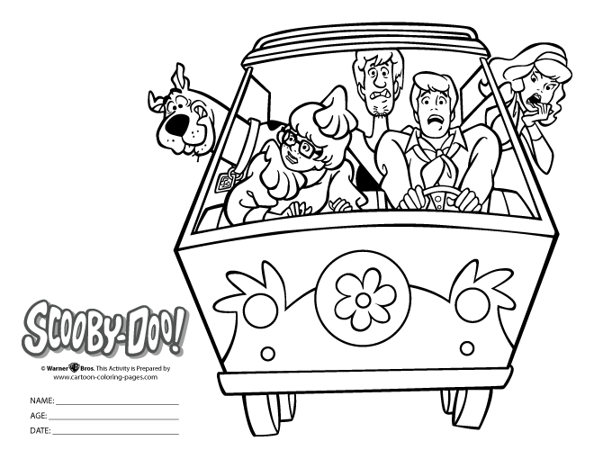 Dessin à colorier: Scooby doo (Dessins animés et séries animées) #31409 - Coloriages à Imprimer Gratuits