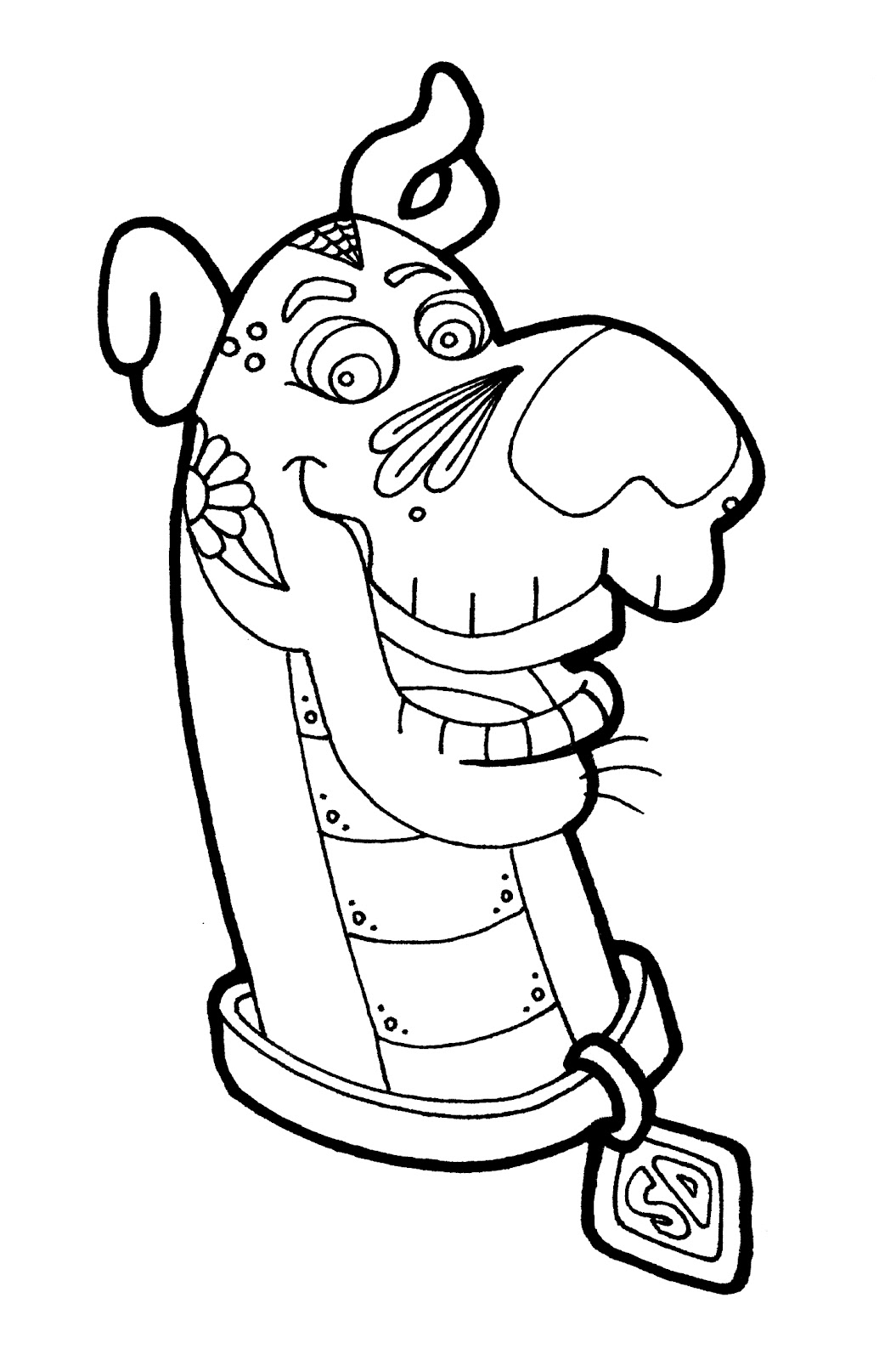 Dessin à colorier: Scooby doo (Dessins animés et séries animées) #31410 - Coloriages à Imprimer Gratuits