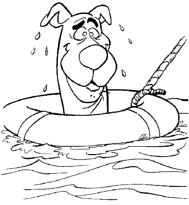 Dessin à colorier Scooby doo #31427 issu de la collection Dessins animés et séries animées, prêt à imprimer
