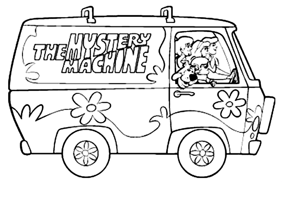 Dessin à colorier: Scooby doo (Dessins animés et séries animées) #31501 - Coloriages à Imprimer Gratuits