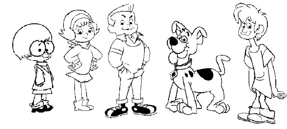 Dessin à colorier: Scooby doo (Dessins animés et séries animées) #31528 - Coloriages à Imprimer Gratuits