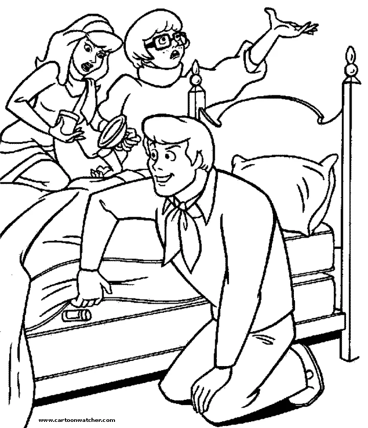 Illustration au trait Scooby doo #31535 de la collection Dessins animés et séries animées à colorier gratuitement