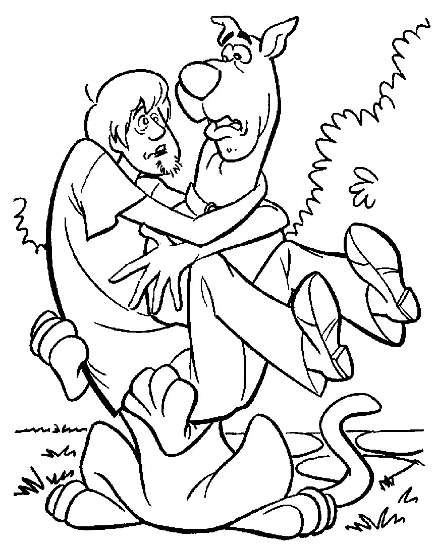 Dessin à colorier: Scooby doo (Dessins animés et séries animées) #31538 - Coloriages à Imprimer Gratuits