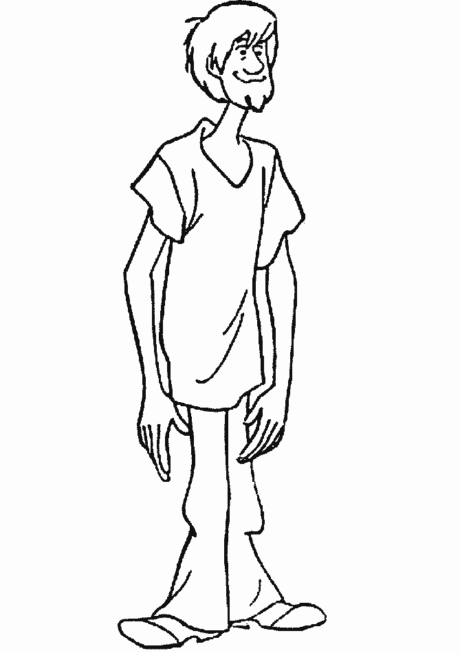 Dessin à colorier: Scooby doo (Dessins animés et séries animées) #31601 - Coloriages à Imprimer Gratuits
