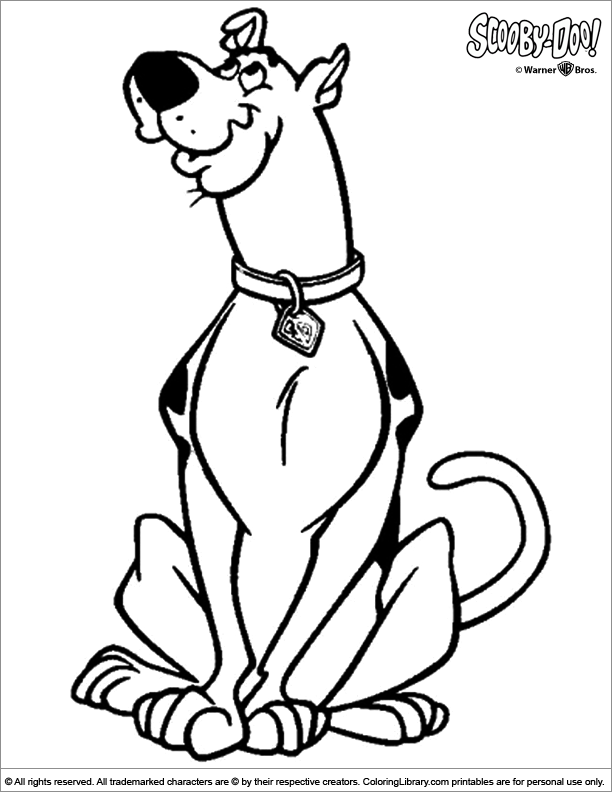 Coloriage à imprimer Scooby doo #31634 de la série Dessins animés et séries animées, gratuit pour enfants et adultes
