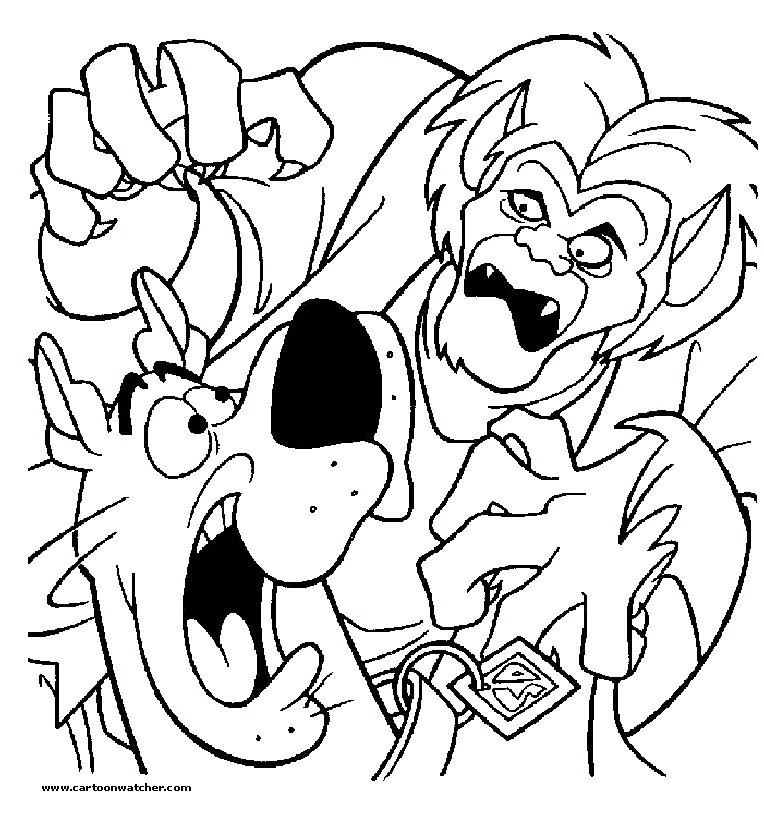 Dessin à colorier: Scooby doo (Dessins animés et séries animées) #31647 - Coloriages à Imprimer Gratuits