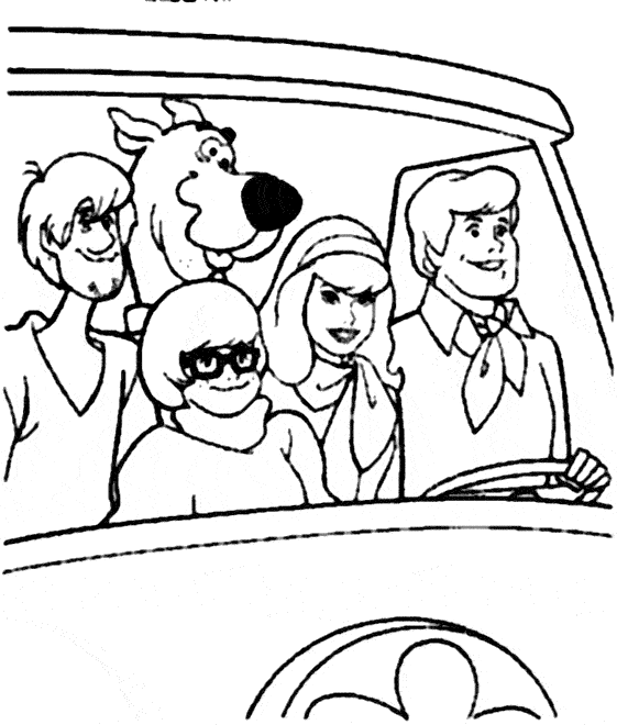 Dessin Scooby doo #31651 à colorier de la série Dessins animés et séries animées, gratuit à télécharger et imprimer