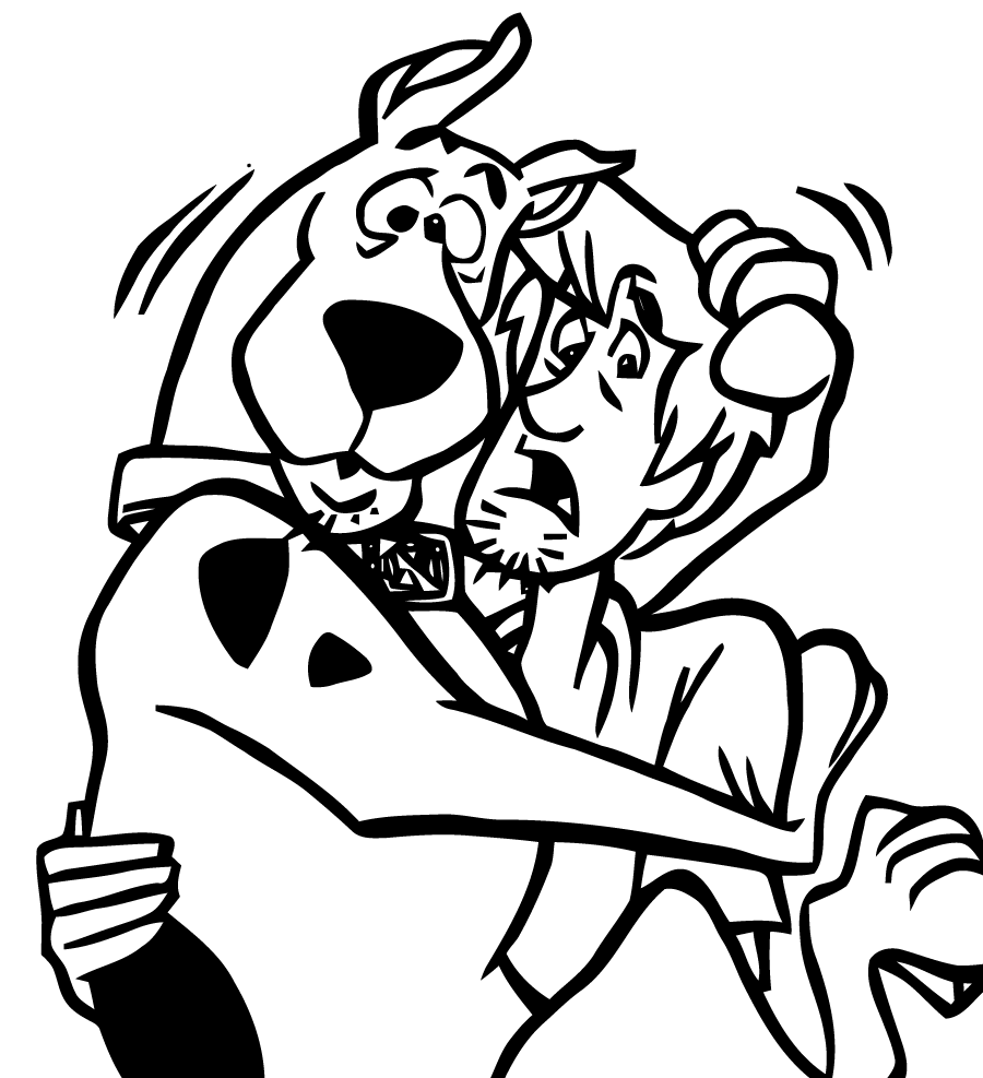 Dessin à colorier: Scooby doo (Dessins animés et séries animées) #31664 - Coloriages à Imprimer Gratuits