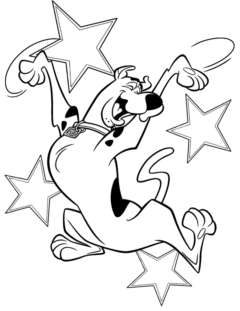 Dessin à colorier: Scooby doo (Dessins animés et séries animées) #31682 - Coloriages à Imprimer Gratuits