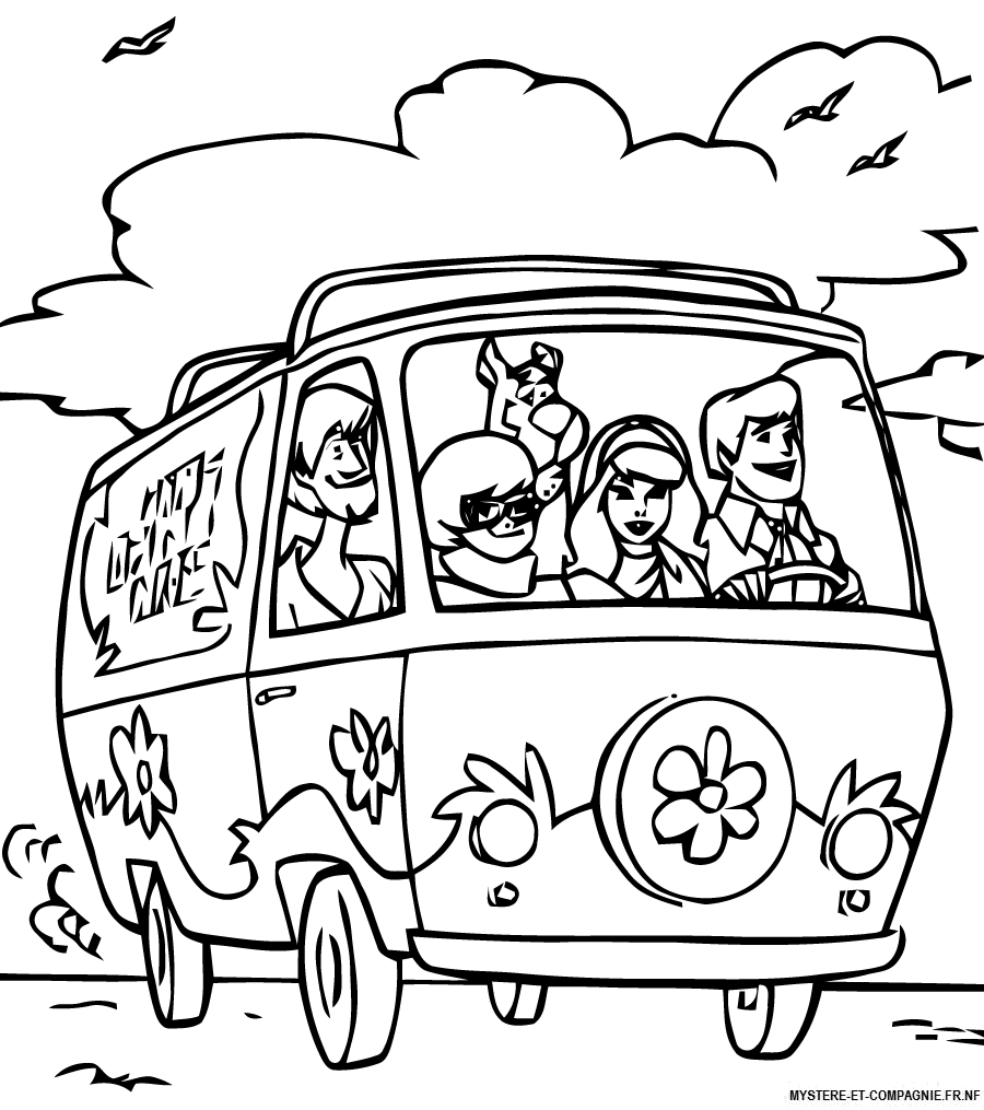 Dessin à colorier: Scooby doo (Dessins animés et séries animées) #31698 - Coloriages à Imprimer Gratuits