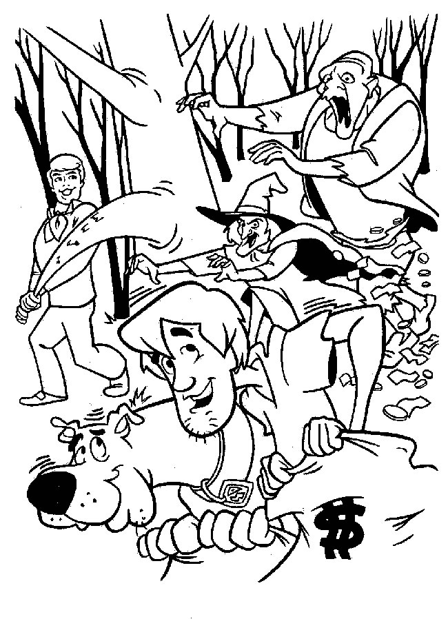 Dessin à colorier: Scooby doo (Dessins animés et séries animées) #31717 - Coloriages à Imprimer Gratuits