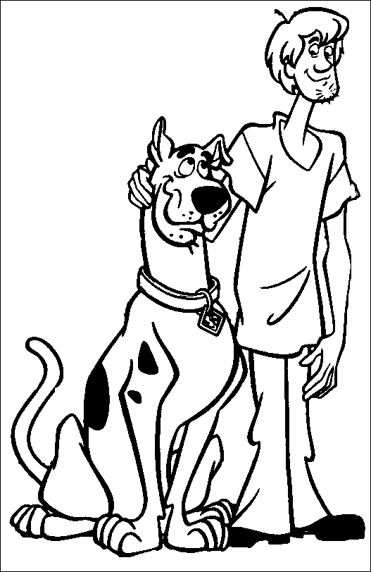 Dessin à colorier: Scooby doo (Dessins animés et séries animées) #31719 - Coloriages à Imprimer Gratuits