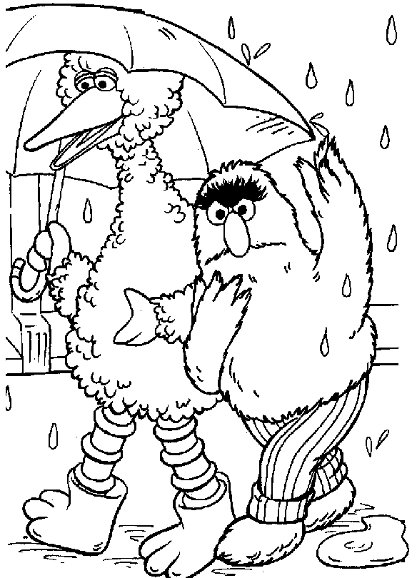 Dessin à colorier Sesame street #32070 issu de la collection Dessins animés et séries animées, prêt à imprimer