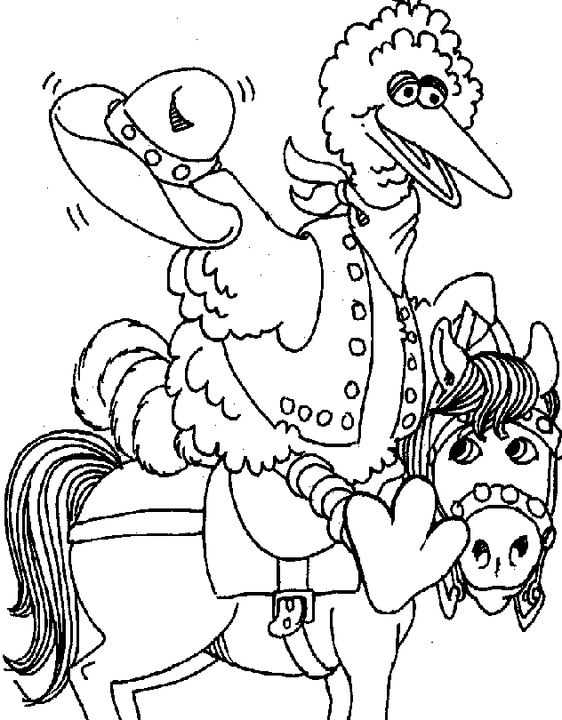 Coloriage imprimable Sesame street #32086 de la collection Dessins animés et séries animées à colorier aux crayons