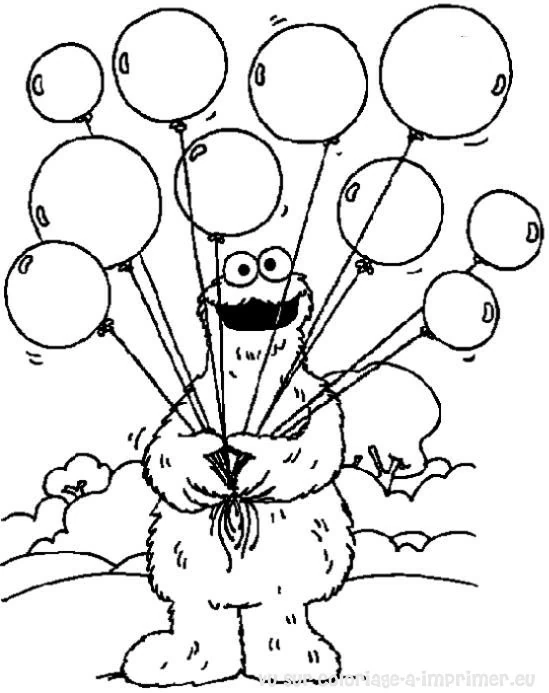 Coloriage gratuit Sesame street #32095 de la collection Dessins animés et séries animées à imprimer