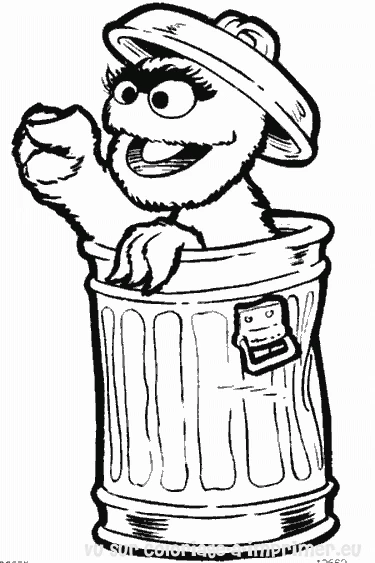 Coloriage à imprimer Sesame street #32105 de la série Dessins animés et séries animées, gratuit pour enfants et adultes