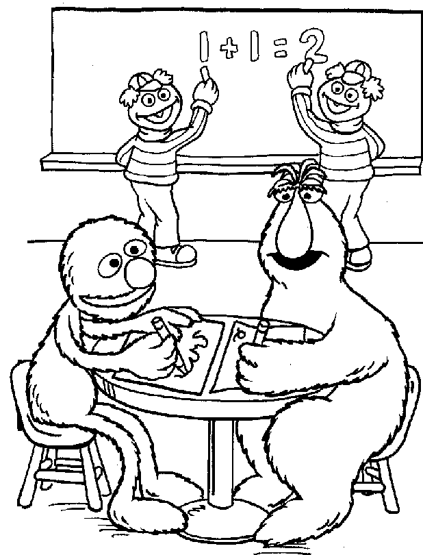 Coloriage gratuit Sesame street #32163 de la collection Dessins animés et séries animées à imprimer