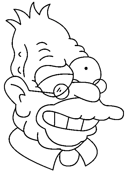 Joli coloriage Simpson #23818 de la collection Dessins animés et séries animées, prêt à imprimer pour petits et grands