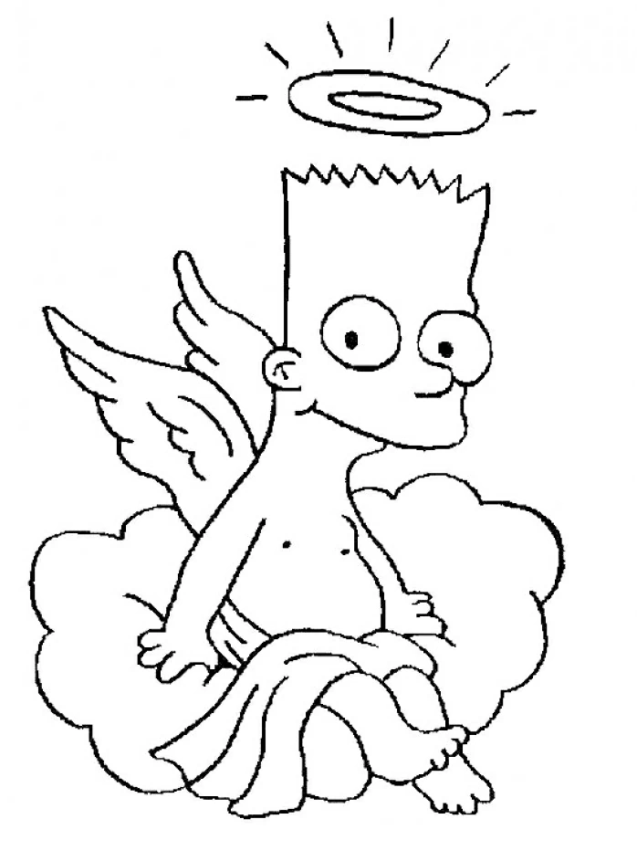 Dessin Simpson #23904 à colorier de la série Dessins animés et séries animées, gratuit à télécharger et imprimer