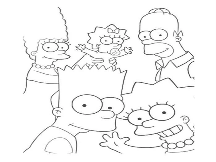 Dessin Simpson #23966 à colorier de la série Dessins animés et séries animées, gratuit à télécharger et imprimer