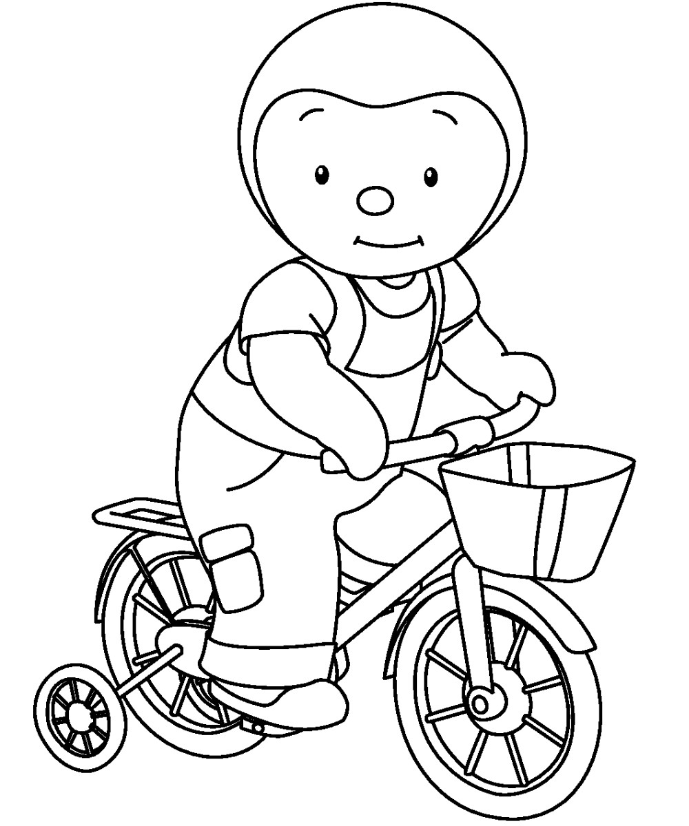 Coloriage gratuit T'choupi et Doudou #34090 de la collection Dessins animés et séries animées à imprimer