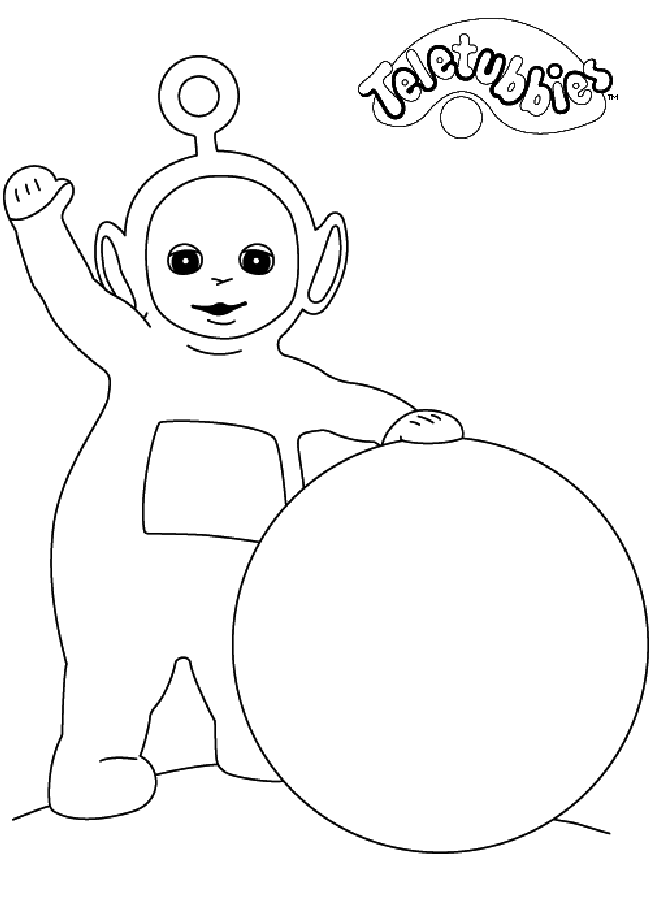 Dessin Télétubbies #49669 à colorier de la série Dessins animés et séries animées, gratuit à télécharger et imprimer