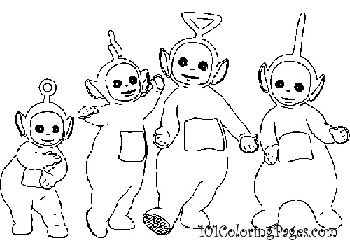 Dessin à colorier: Télétubbies (Dessins animés et séries animées) #49729 - Coloriages à Imprimer Gratuits