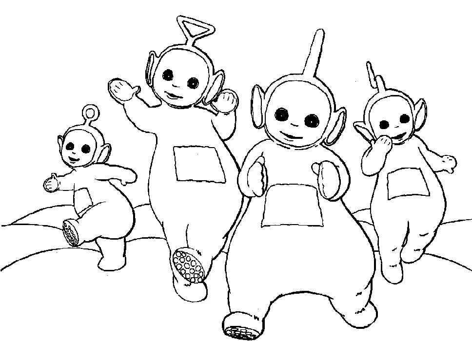 Dessin Télétubbies #49765 à colorier de la série Dessins animés et séries animées, gratuit à télécharger et imprimer