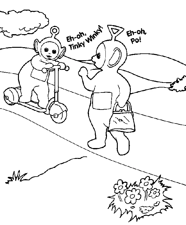 Dessin Télétubbies #49772 à colorier de la série Dessins animés et séries animées, gratuit à télécharger et imprimer