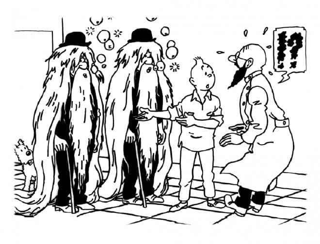 Dessin à colorier Tintin #185960 issu de la collection Dessins animés et séries animées, prêt à imprimer Dessin à colorier Tintin #185960 issu de la collection Dessins animés et séries animées, prêt à imprimer