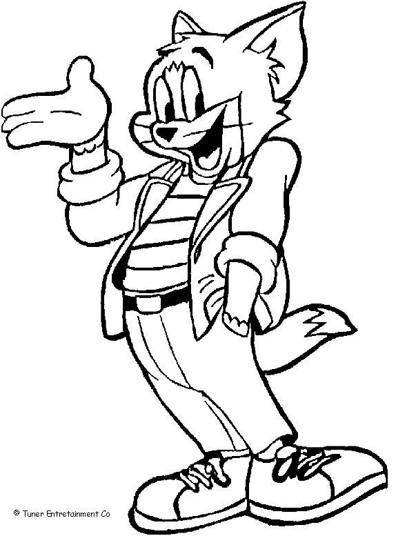 Coloriage à imprimer Tom et Jerry #24192 de la série Dessins animés et séries animées, gratuit pour enfants et adultes