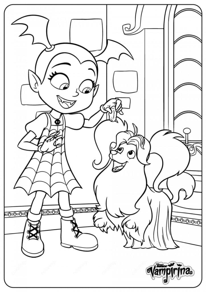 Coloriage gratuit Vampirina #198564 de la collection Dessins animés et séries animées à imprimer