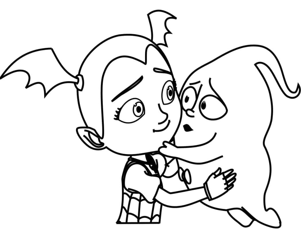 Illustration au trait Vampirina #198573 de la collection Dessins animés et séries animées à colorier gratuitement