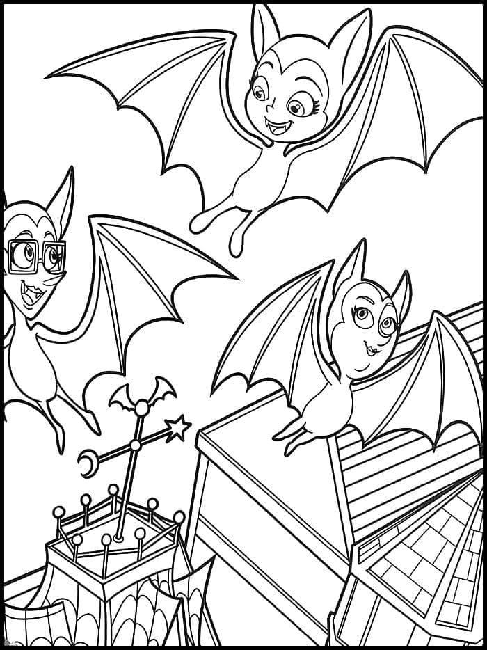 Coloriage gratuit Vampirina #198577 de la collection Dessins animés et séries animées à imprimer