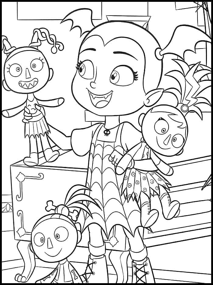 Coloriage gratuit Vampirina #198585 de la collection Dessins animés et séries animées à imprimer