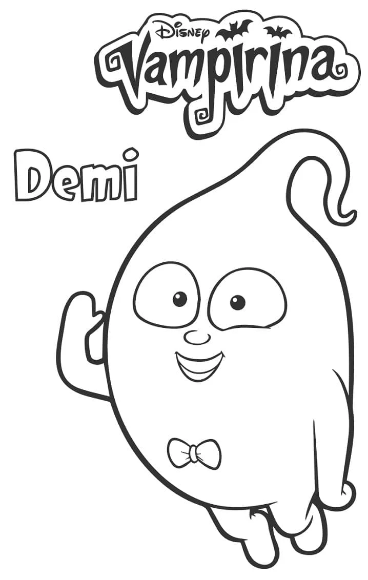 Coloriage Demi le fantôme de Vampirina