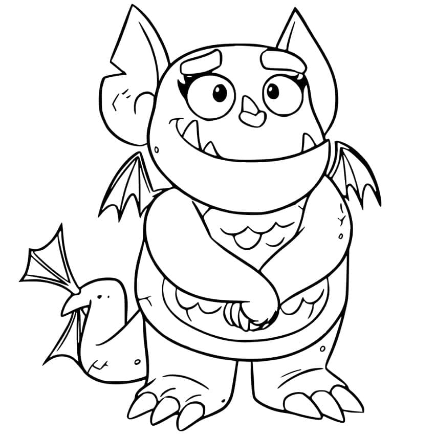 Coloriage gratuit Vampirina #198595 de la collection Dessins animés et séries animées à imprimer