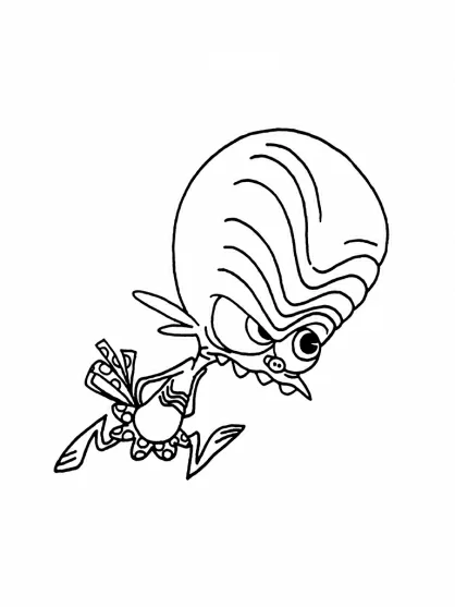 Illustration au trait Zinzins de l'espace #34521 de la collection Dessins animés et séries animées à colorier gratuitement