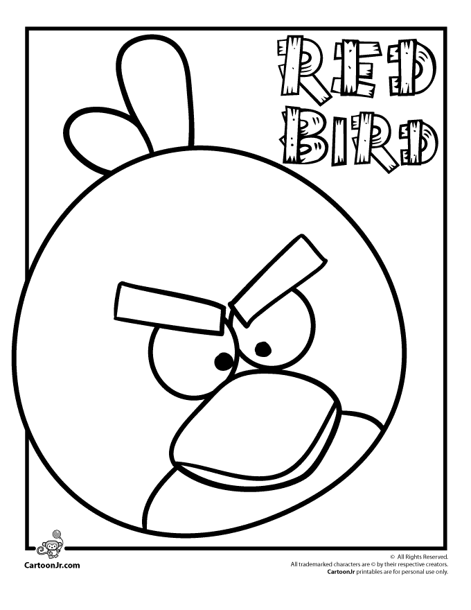 Dessin à colorier: Angry Birds (Dessins Animés) #25024 - Coloriages à Imprimer Gratuits