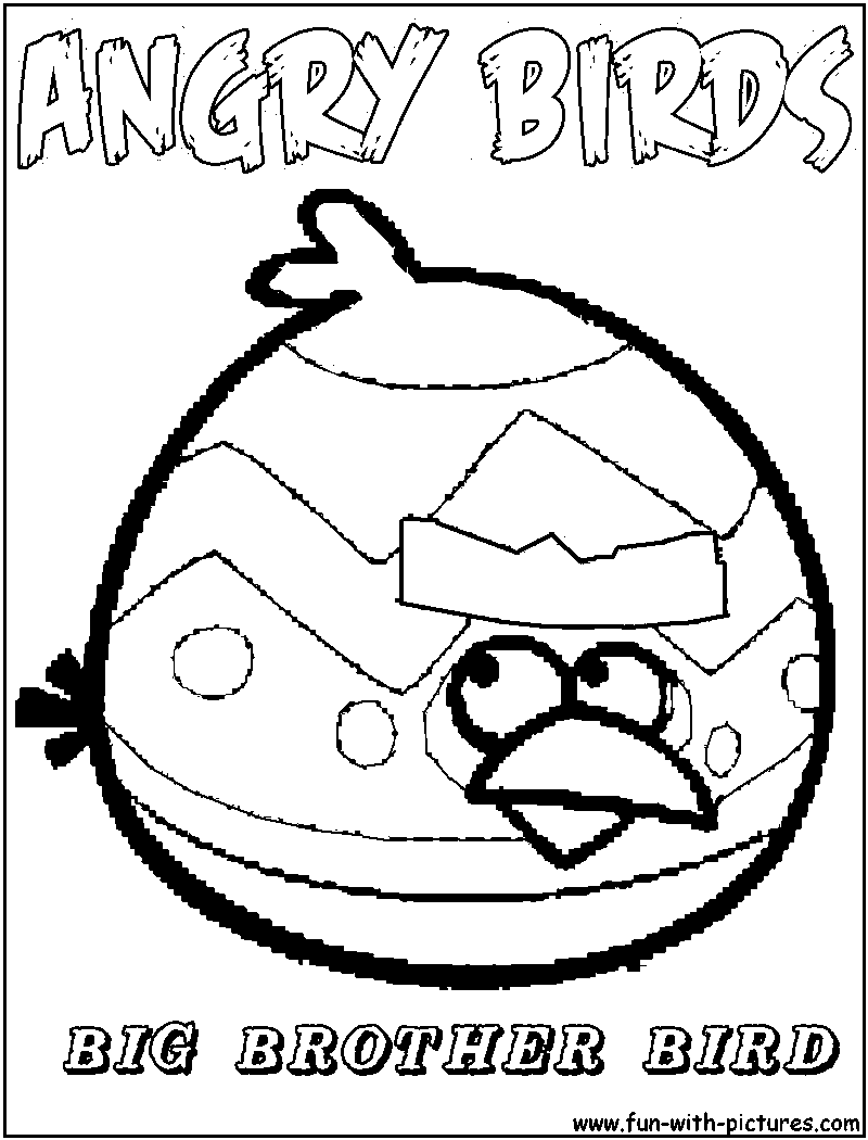 Dessin à colorier: Angry Birds (Dessins Animés) #25079 - Coloriages à Imprimer Gratuits