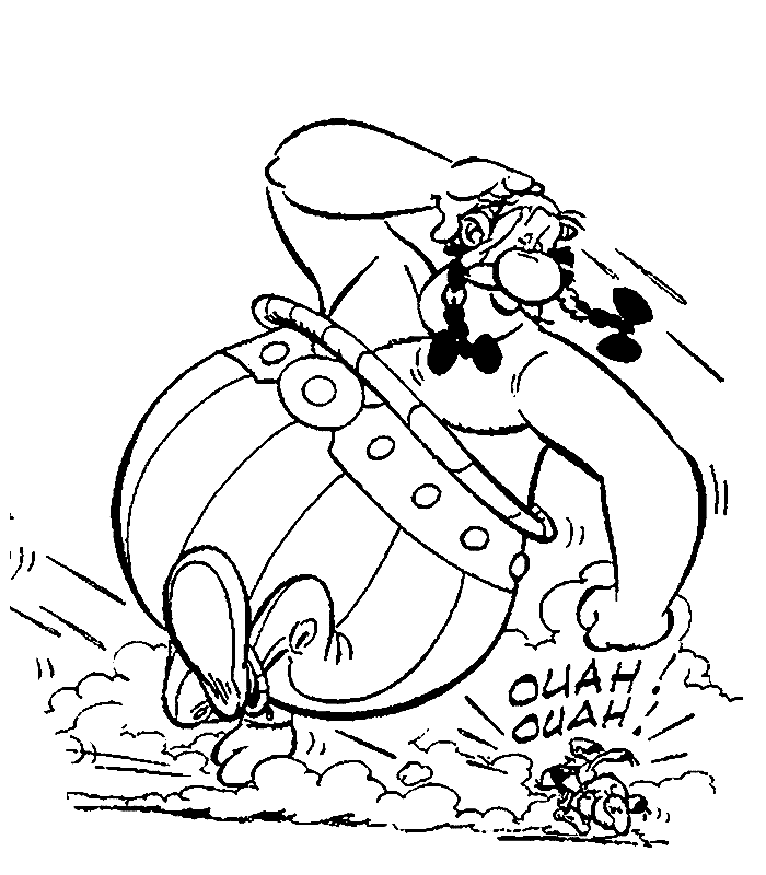 Dessin à colorier: Asterix et Obelix (Dessins Animés) #24442 - Coloriages à Imprimer Gratuits