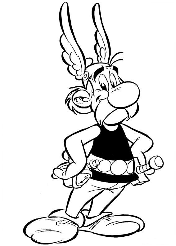 Dessin à colorier: Asterix et Obelix (Dessins Animés) #24451 - Coloriages à Imprimer Gratuits