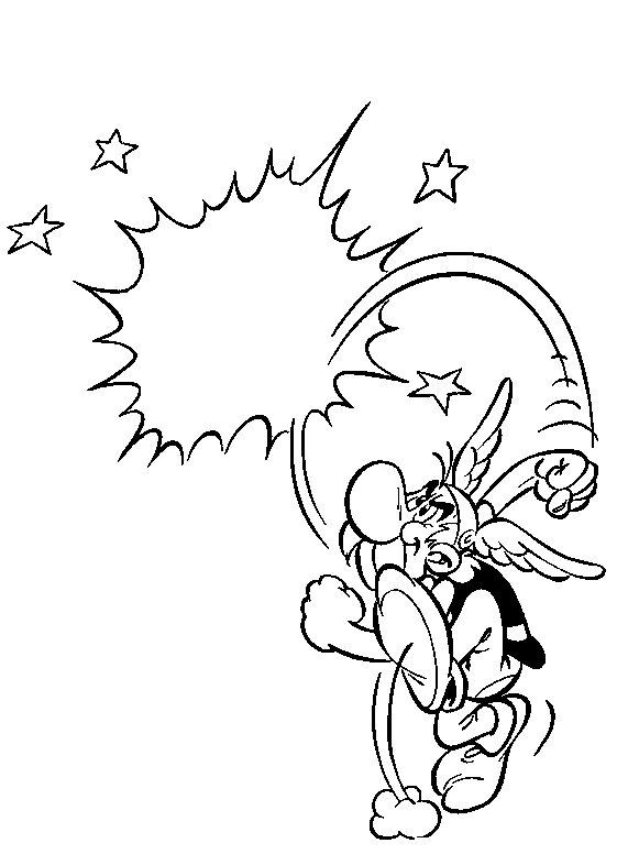 Dessin à colorier: Asterix et Obelix (Dessins Animés) #24491 - Coloriages à Imprimer Gratuits