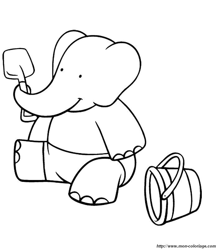 Dessin à colorier: Babar (Dessins Animés) #28112 - Coloriages à Imprimer Gratuits