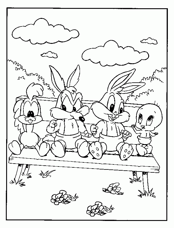 Dessin à colorier: Baby Looney Tunes (Dessins Animés) #26623 - Coloriages à Imprimer Gratuits