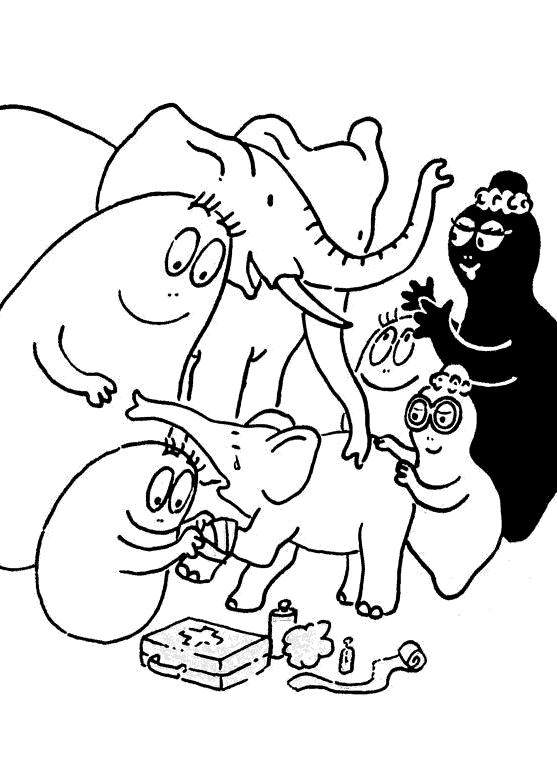 Dessin à colorier: Barbapapa (Dessins Animés) #36463 - Coloriages à Imprimer Gratuits