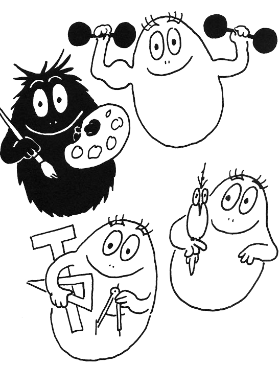 Dessin à colorier: Barbapapa (Dessins Animés) #36510 - Coloriages à Imprimer Gratuits