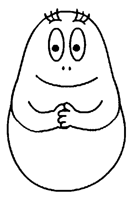 Dessin à colorier: Barbapapa (Dessins Animés) #36530 - Coloriages à Imprimer Gratuits