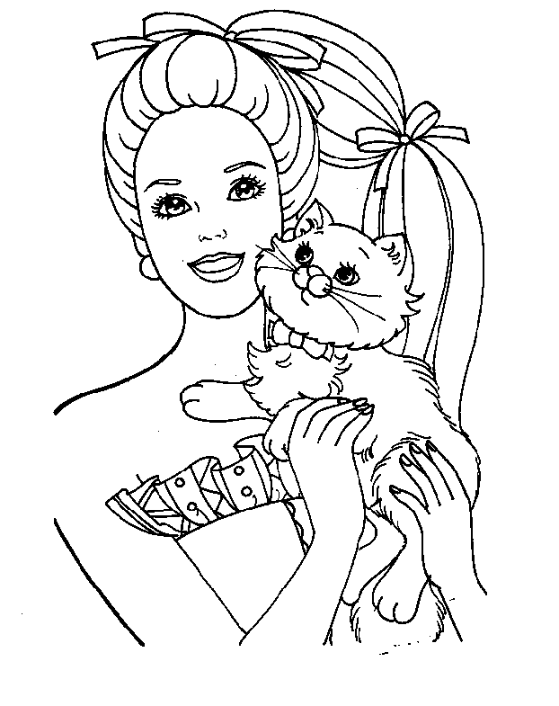 Dessin à colorier: Barbie (Dessins Animés) #27475 - Coloriages à Imprimer Gratuits