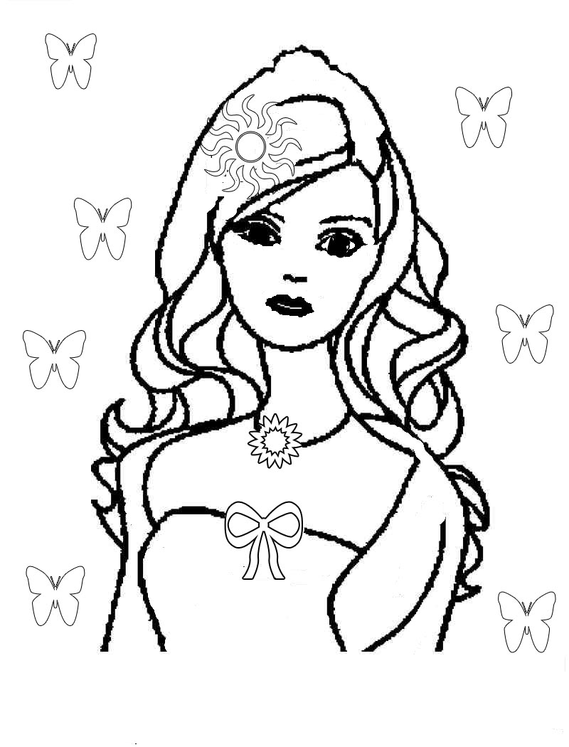 Dessin à colorier: Barbie (Dessins Animés) #27494 - Coloriages à Imprimer Gratuits